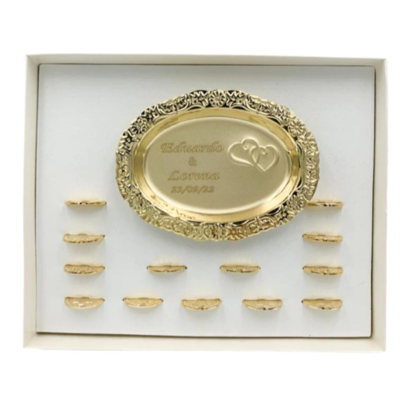 06. Arras en Chapa de Oro con Personalizado