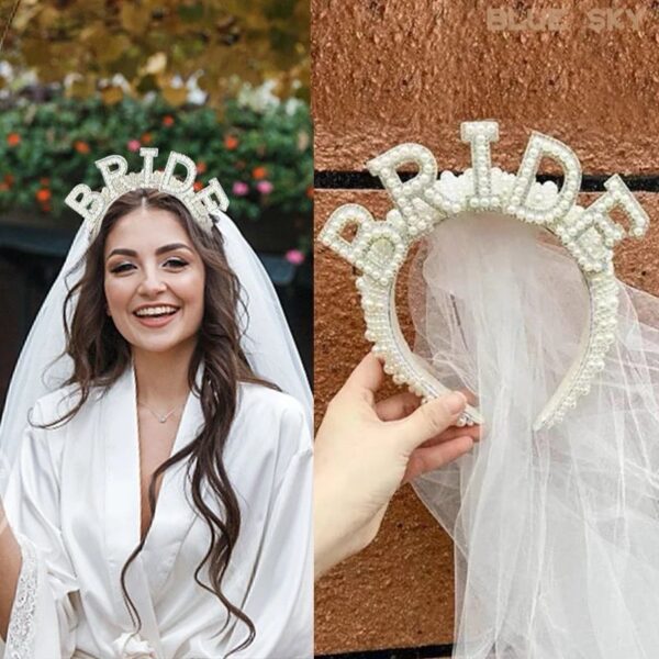 Corona BRIDE con velo - Imagen 3
