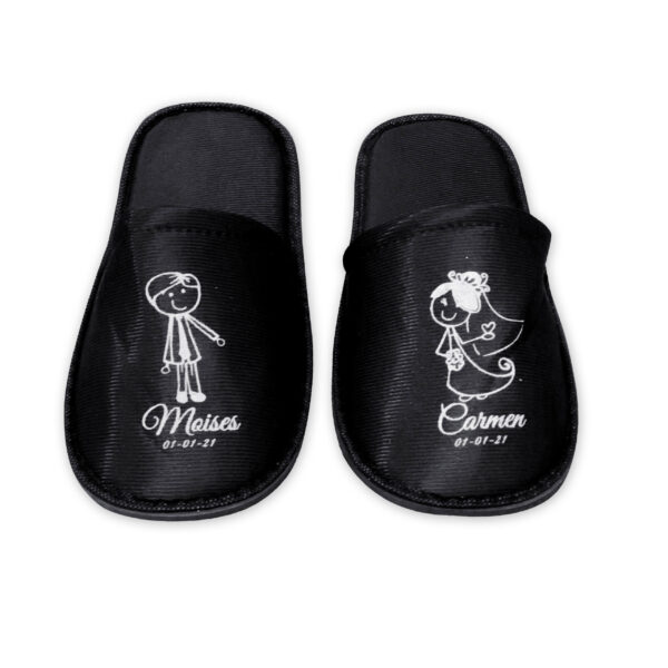 11.Pantuflas Novio y Novia con Nombres