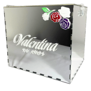 Caja Para Sobres Acrilico Espejo