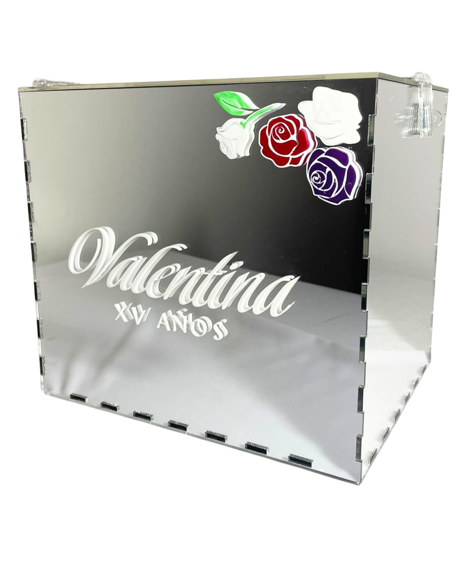 Caja Para Sobres Acrilico Espejo