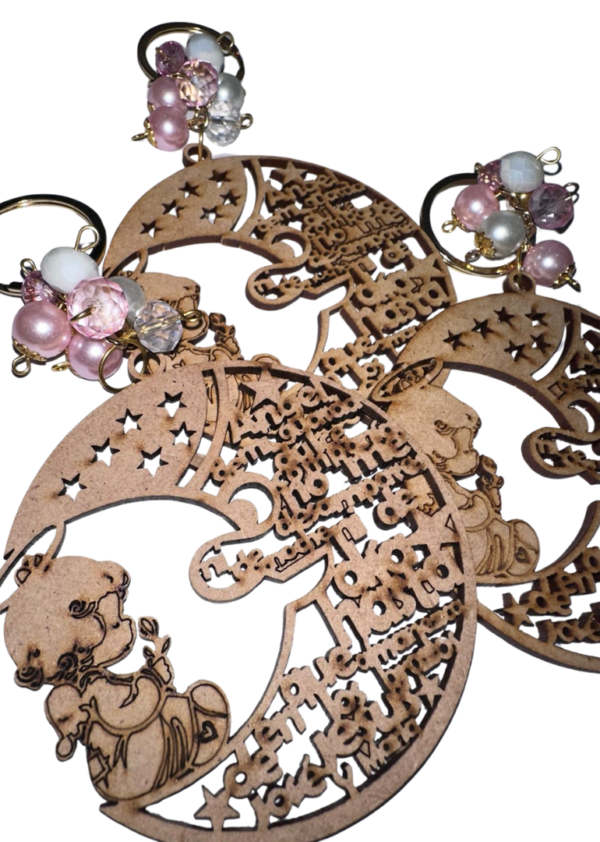 Angelita con Oración en Detalles Rosa - Imagen 2