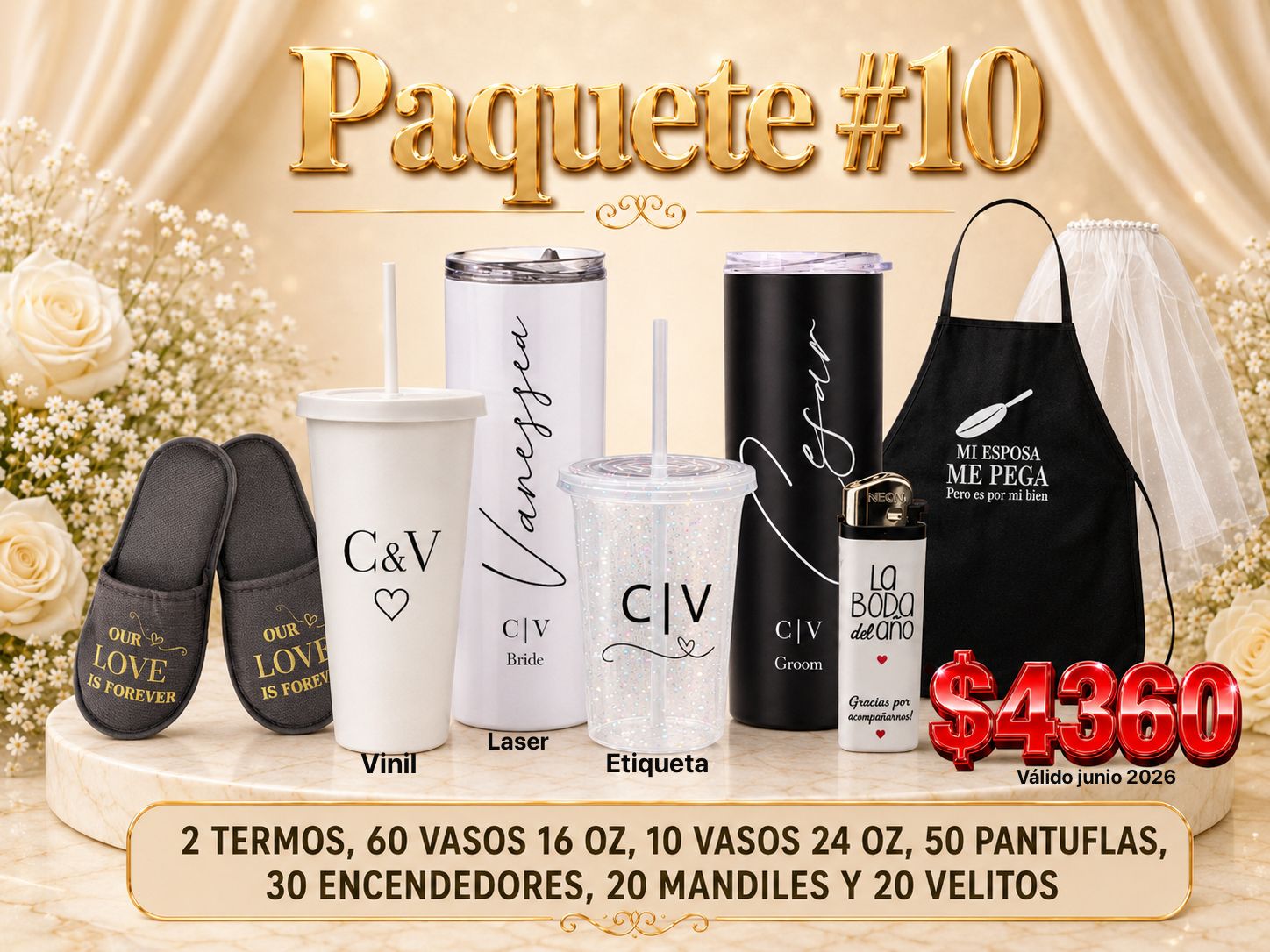 PAQUETE #10 BODA