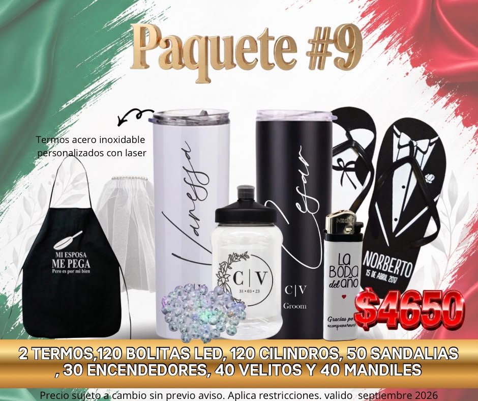 PAQUETE #9 BODA