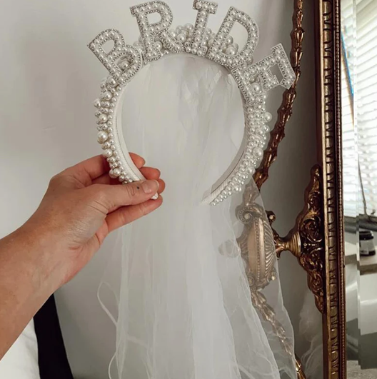 Corona BRIDE con velo - Imagen 2