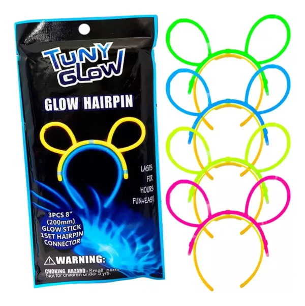 Diademas Neón Glow (12 piezas.)