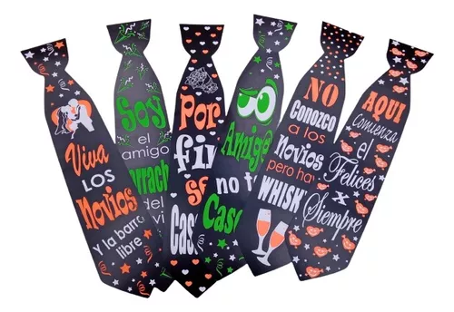 Corbatas de Cartón (12 piezas.)