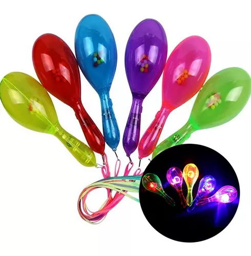 Maracas Led Plástico Sonaja (12 piezas.)
