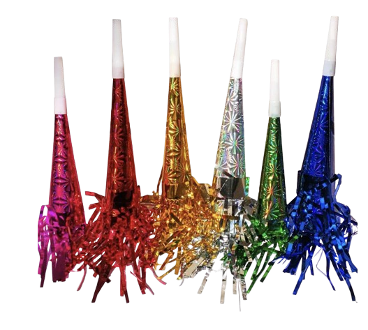Cornetas Multicolor NEON (12 piezas.)