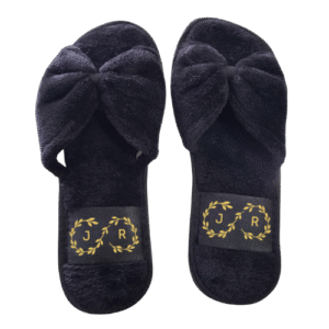 Pantufla Moño Peluche Boda