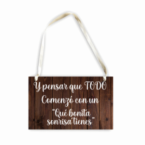 Cartel para pajesitos plástico