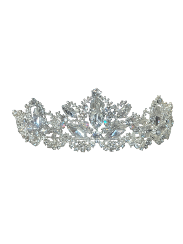 Tiara de Novia Crystal Bloom