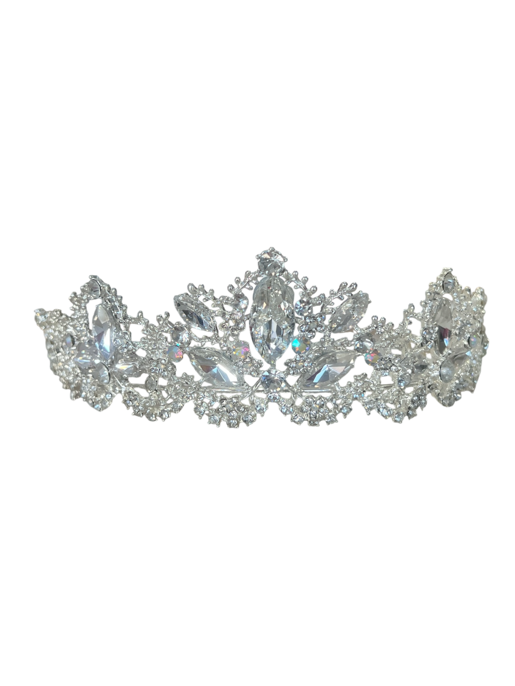 Tiara de Novia Crystal Bloom