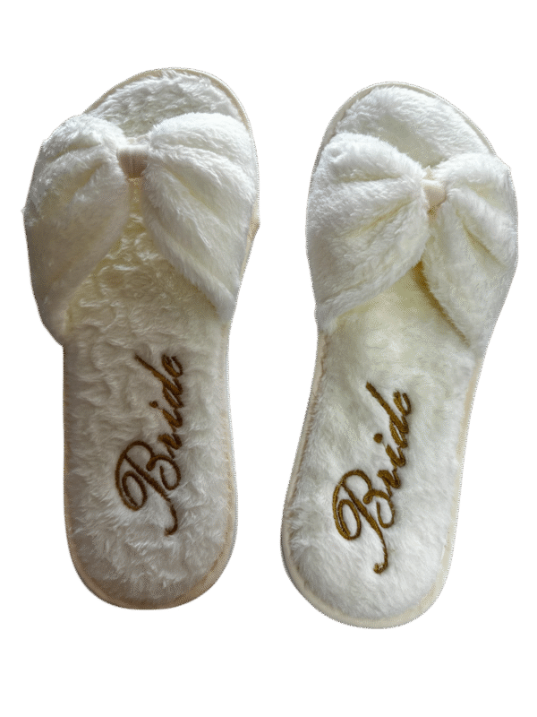 Pantuflas de moño