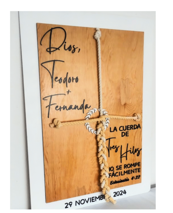 Cartel de Cuerda de 3 Hilos