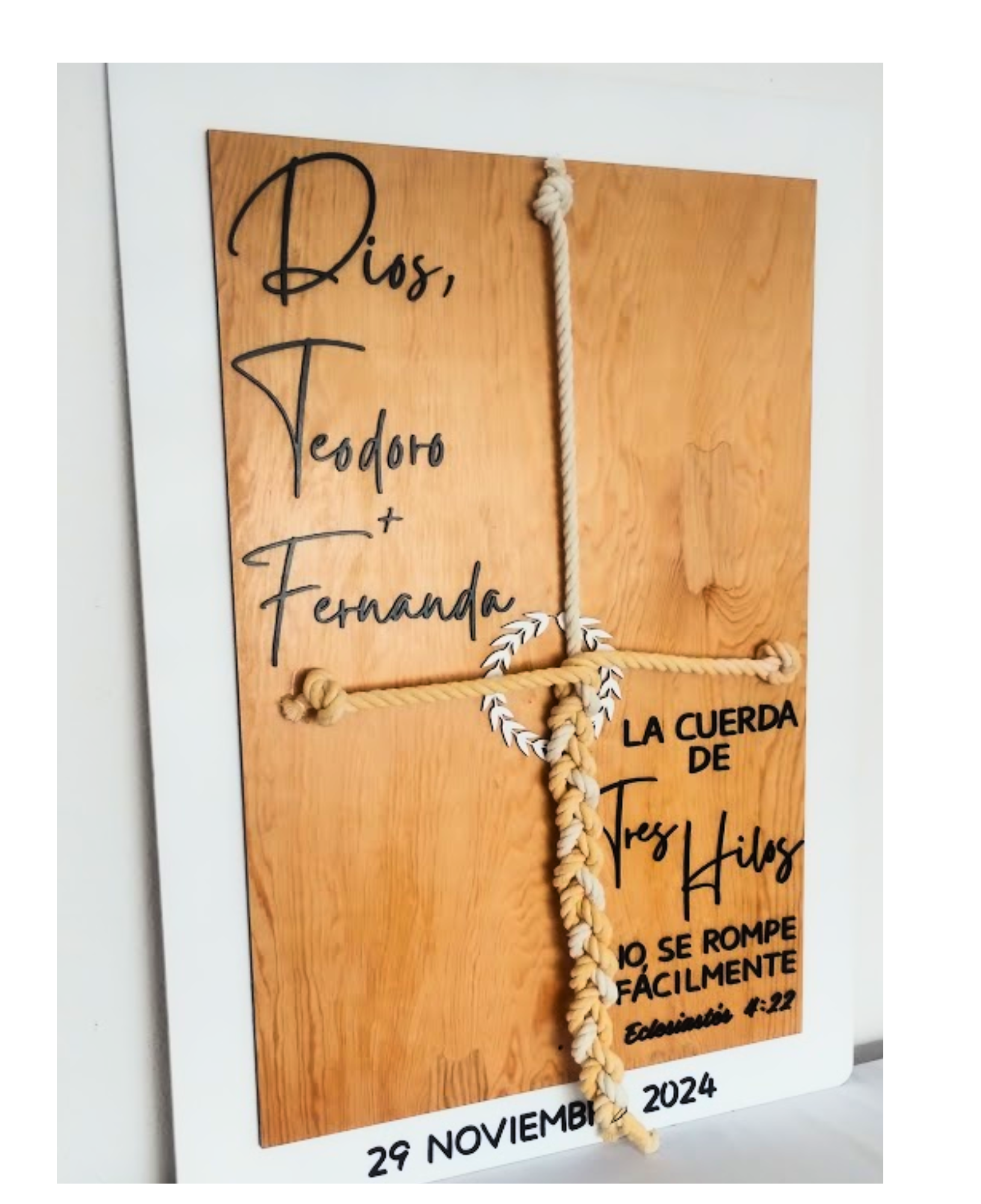 Cartel de Cuerda de 3 Hilos