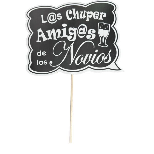 Letreros surtidos para fiesta (modelos variados)