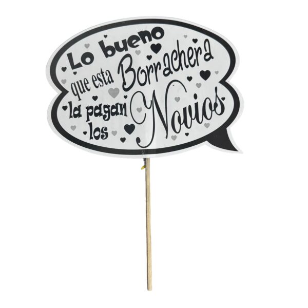 Letreros surtidos para fiesta (modelos variados) - Imagen 19