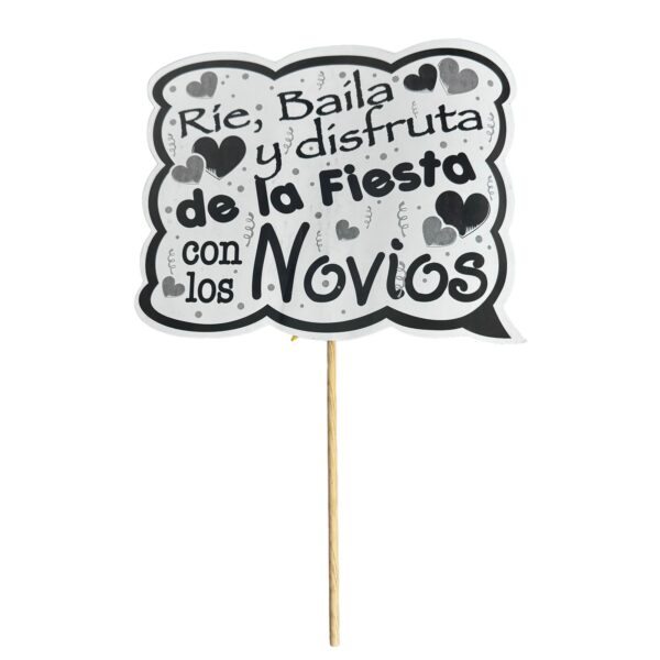 Letreros surtidos para fiesta (modelos variados) - Imagen 3