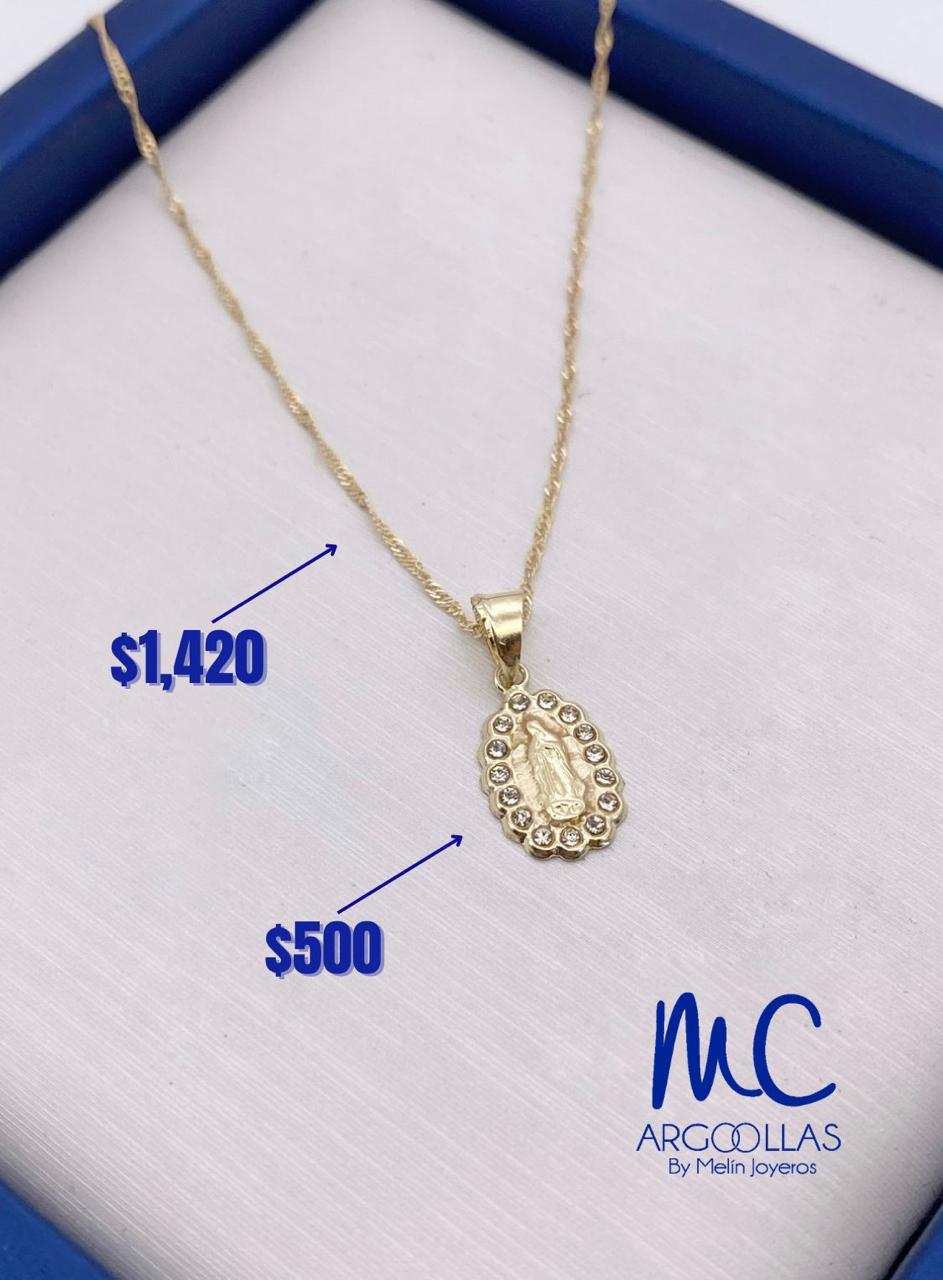 Cadena De Oro Virgencita de Luz
