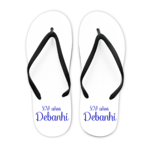 24. Sandalias XV Nombre Cursivo