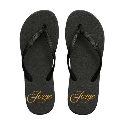 18. Sandalias XV Nombre Cursivo